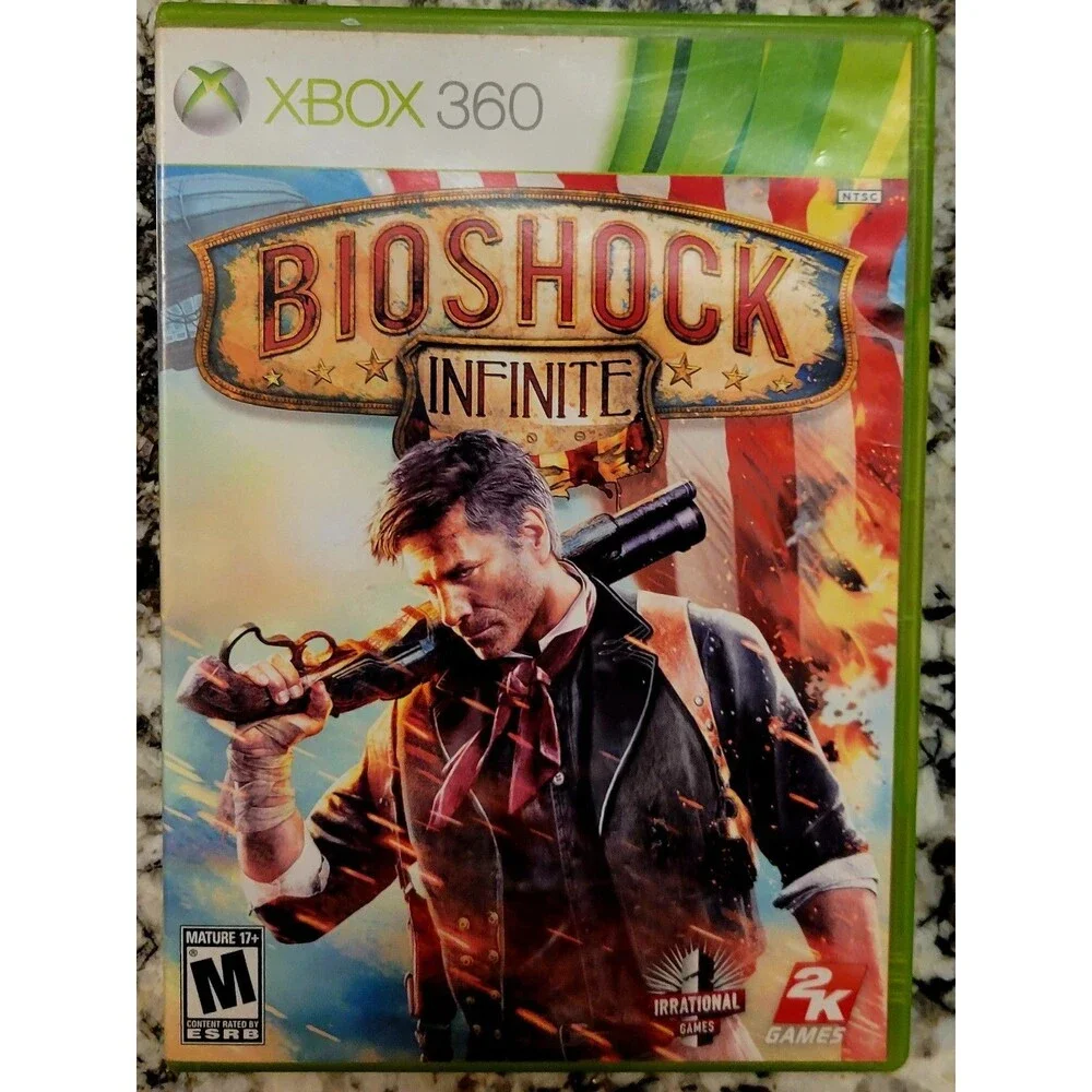 XBOX 360: BIOSHOCK INFINITE,  COMPLETE CIB, VG COND, CLEAN DISC, MANUAL, TESTED